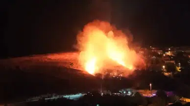 Tekirdağ Aşıklar Tepesi alev alev yandı