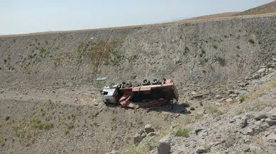Tunceli'de vinç kazası : Bir kişi yaralandı