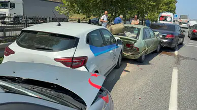 Samsun'da zincirleme kaza : 4 araç birbirine girdi