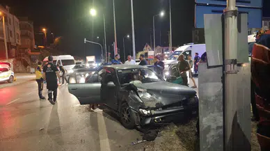 Samsun'da otomobiller çarpıştı : 10 yaralı