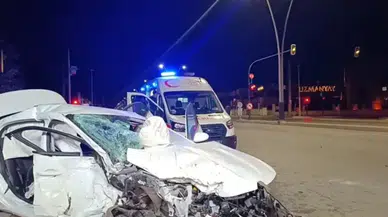 Otomobil ile cip çarpıştı : 2 ölü, 2 yaralı