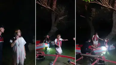 Manavgat Irmağı’nda mahsur kalan kadını itfaiye kurtardı : Ekiplerden özür diledi