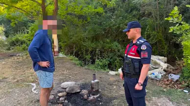 Bilecik'te ormanlık alanda mangal yakan şahsa ceza