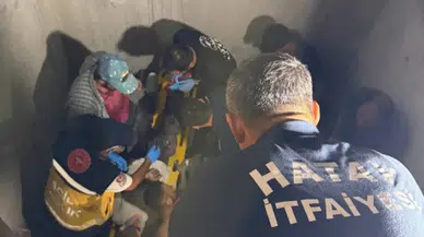 Hatay Defne’de asansör boşluğuna düşen işçi yaralandı