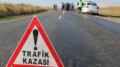 Siverek’te zincirleme kaza : 4 araç birbirine girdi, 2 yaralı