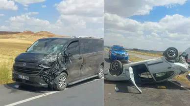 Yozgat'ta panelvan ile otomobil çarpıştı : 5 yaralı