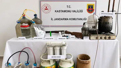 Kastamonu'da kaçak içki operasyonu : Şüpheli gözaltına alındı