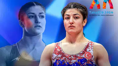 Milli güreşçi Elvira Süleyman Kamaloğlu, Akdeniz Oyunları'nda altın madalya kazandı
