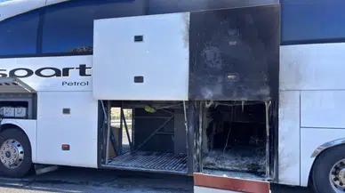 Eskişehir'de yolcu otobüsünde yangın paniği