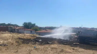 Edirne Keşan'da 1,5 saat içerisinde 5 yangın çıktı