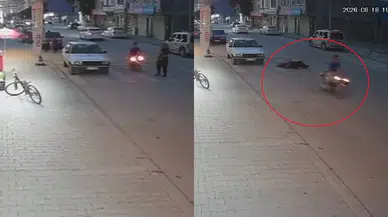 Kahramanmaraş'ta yolun karşısına geçen yaşlı adama motosiklet çarptı