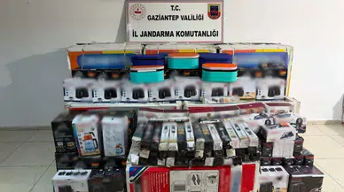 Gaziantep'te 1,3 milyon TL'lik kaçak elektronik eşya ele geçirildi