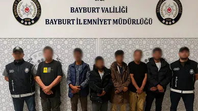 Bayburt'ta göçmen operasyonu : 6 göçmen yakalandı