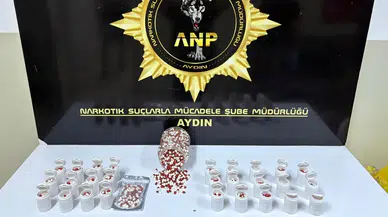 Aydın'da uyuşturucu operasyonunda binlerce sentetik hap ele geçirildi