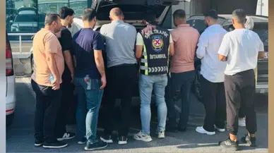 Esenler TEM'de düğün konvoyu trafiği kilitledi : Sürücülere ceza
