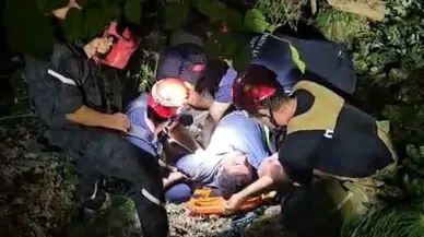 Bursa'da elektrikli bisiklet ile uçuruma yuvarlanan 3 çocuk yaralandı