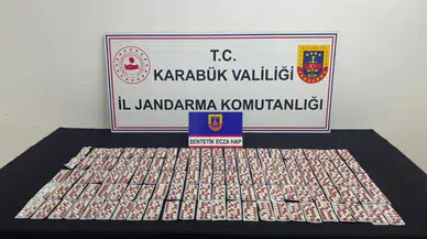 Karabük'te bin 901 sentetik ecza ele geçirildi, 5 şüpheli adliyede