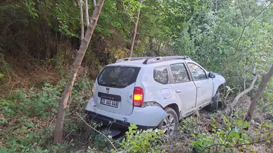 Bingöl'de kontrolden çıkan otomobil bahçeye uçtu : 2 yaralı