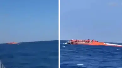 Girne açıklarında yolcu gemisi battı
