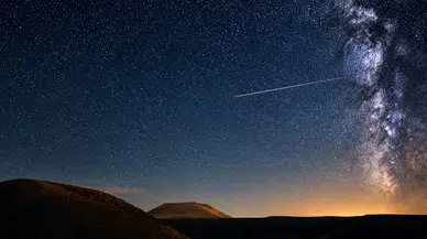 Meke Krater Gölü'nde Perseid meteor yağmuru : Görsel şölen oluştu
