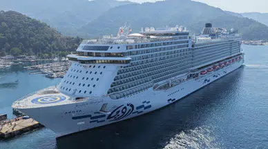 Dev kruvaziyer 'Aroya' Marmaris'te : Binlerce turist geldi