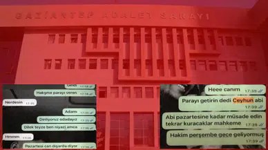 Gaziantep Adliyesi'nde rüşvet skandalı !