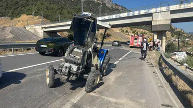 Bilecik'te LPG tankeri ile traktör çarpıştı : 1'i ağır 2 yaralı