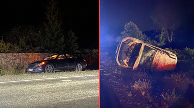Zonguldak'ta yola çıkan inek, zincirleme kazaya neden oldu : 6 yaralı