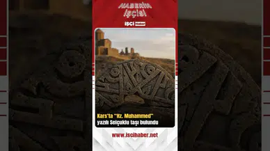 Üzerinde 'Hz. Muhammed' yazılı Selçuklu taşı bulundu