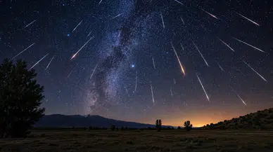 Erzincan semalarında perseid meteor yağmuru şöleni
