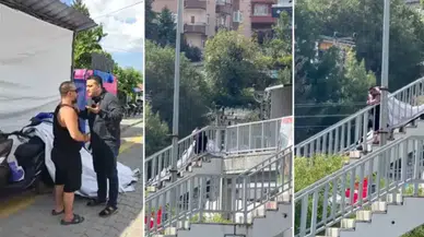Zonguldak'ta Cumhurbaşkanı Erdoğan'ın pankartına zarar veren şüpheli tutuklandı