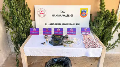 Manisa Alaşehir'de 21 adrese eş zamanlı uyuşturucu operasyonu : 4 tutuklu