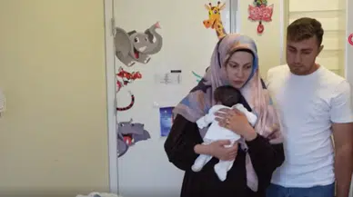 Organları dışarda doğan bebek Samsun'da sağlığına kavuştu