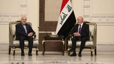 İran Meclis Başkanı Kalibaf, Irak Cumhurbaşkanı Amedi ile görüştü