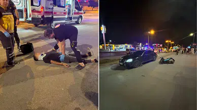 Burdur'da motosiklet kazası : 2 kişi yaralandı