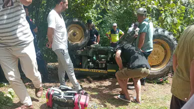 Ordu'da feci traktör kazası : Bir çocuk babası hayatını kaybetti