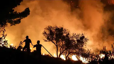 Antalya Serik’te orman yangını : Yangının enerjisi düşürüldü