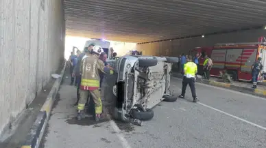 Hatay'da otomobil kontrolden çıktı