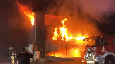 Esenyurt'ta oto lastikçi dükkanında çıkan yangın 5 iş yerine sıçradı