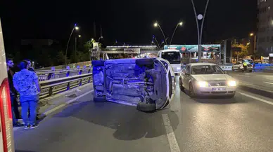 Kayseri'de iki otomobil çarpıştı : 1 yaralı