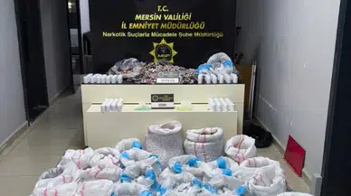 Mersin'de hastane otoparkında 256 bin 900 uyuşturucu hap ele geçirildi