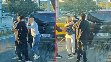 Kağıthane’de kaza sonrası ortalık karıştı : Yumruk ve sopalar havada uçuştu