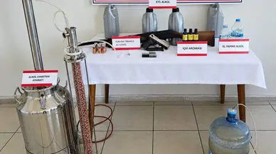 Sakarya'da sahte içki operasyonu ! Ev ve iş yerlerinden çıkanlar şaşırttı