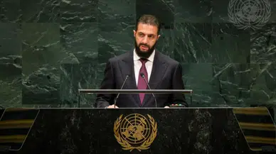 Eş-Şara BM kürsüsünde konuştu : 'Golan, Suriye toprağıdır'