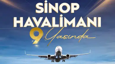 Sinop Havalimanı terminal binası hizmette yeni yaşını doldurdu