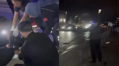 Bursa-Mudanya yolunda kaza : Cep telefonlarının ışığıyla ambulansa yol açtılar