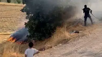 Adıyaman'da köyde çıkan bahçe yangını söndürüldü