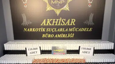 Manisa'da 110 bin uyuşturucu hap ele geçirildi : 2 tutuklama