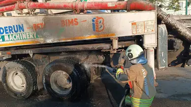 Hatay Arsuz'da tır yangını