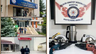 Bilecik'te inşaatlardan hırsızlık yapan şüpheli tutuklandı